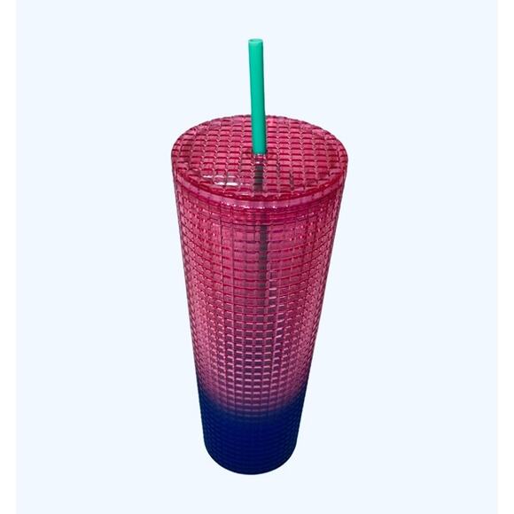 NEW Starbucks Summer 2022 Venti Tumbler Pink Blue Watermelon Gradient 24oz - Picture 6 of 6